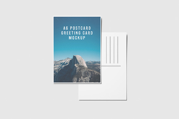 A6 Portrait Postcard, Flyer Mockup in Print Mockups - product preview 4