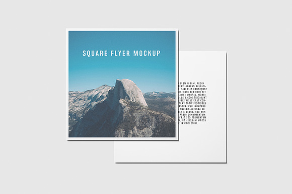 Square Flyer Mockup in Print Mockups - product preview 2