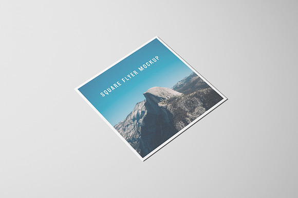 Square Flyer Mockup in Print Mockups - product preview 5