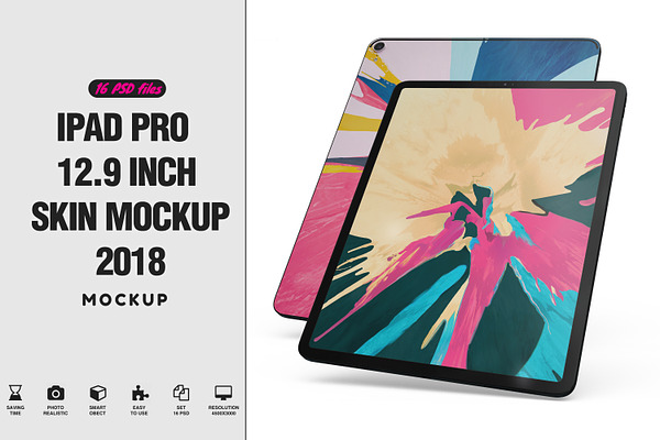 iPad Pro 12.9 Skin 2018 Mockup