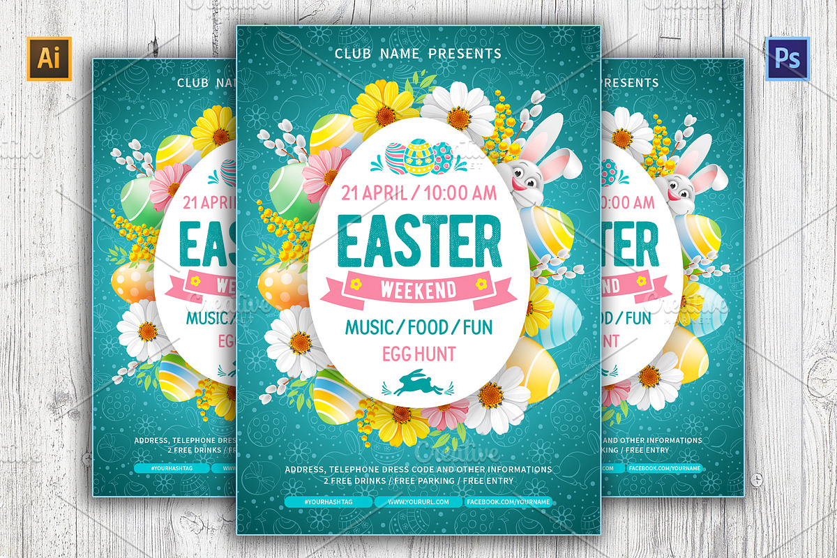 Easter Poster / Flyer Template in Flyer Templates - product preview 8