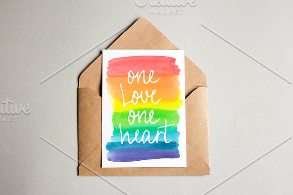 Rainbow watercolor texture set in Illustrations - product preview 2
