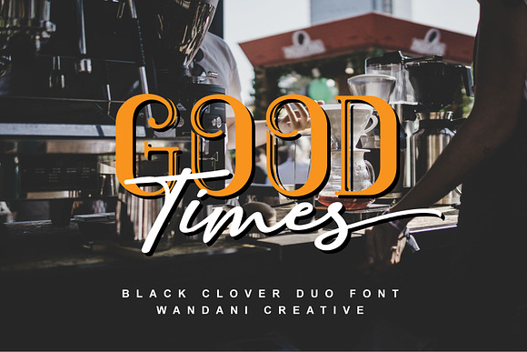 Black Clover | Duo Font in Script Fonts - product preview 4