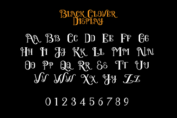 Black Clover | Duo Font in Script Fonts - product preview 5