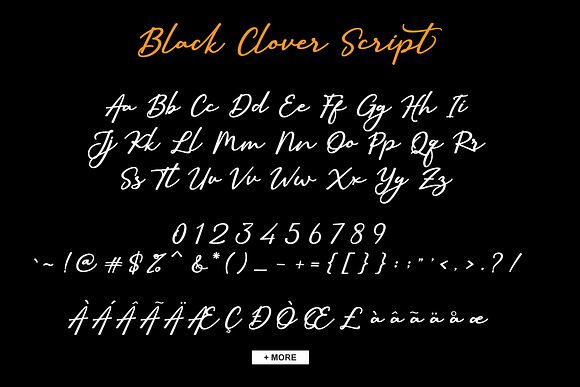 Black Clover | Duo Font in Script Fonts - product preview 6
