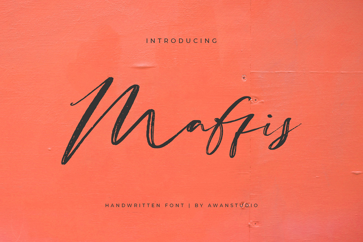 Maffis Font in Script Fonts - product preview 8