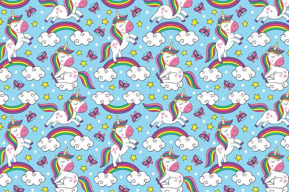 cute little unicorn collection in Illustrations - product preview 4