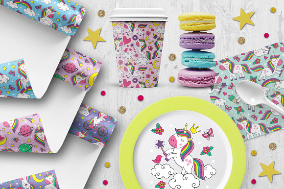 cute little unicorn collection in Illustrations - product preview 10
