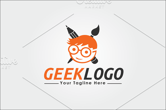 Geek Designer Logo Template in Logo Templates - product preview 2