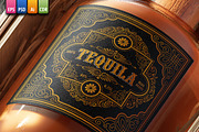 Tequila Bottle Label