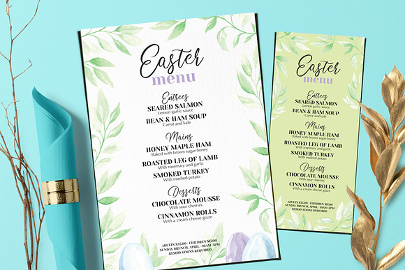 Easter Brunch Menu in Brochure Templates - product preview 1