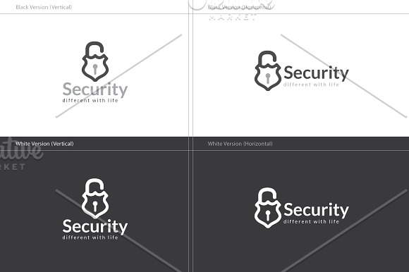 Security Lock Logo in Logo Templates - product preview 4