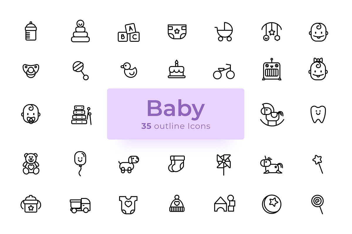 Baby - Icons Pack in Icons - product preview 8