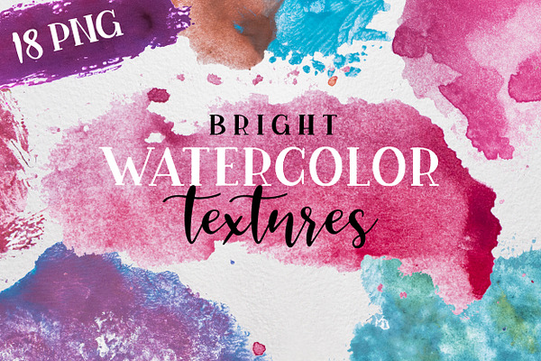 Bright Watercolor Textures