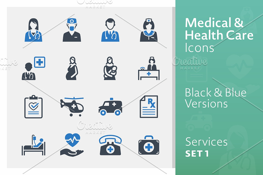 Medical Services Icons - Set 1