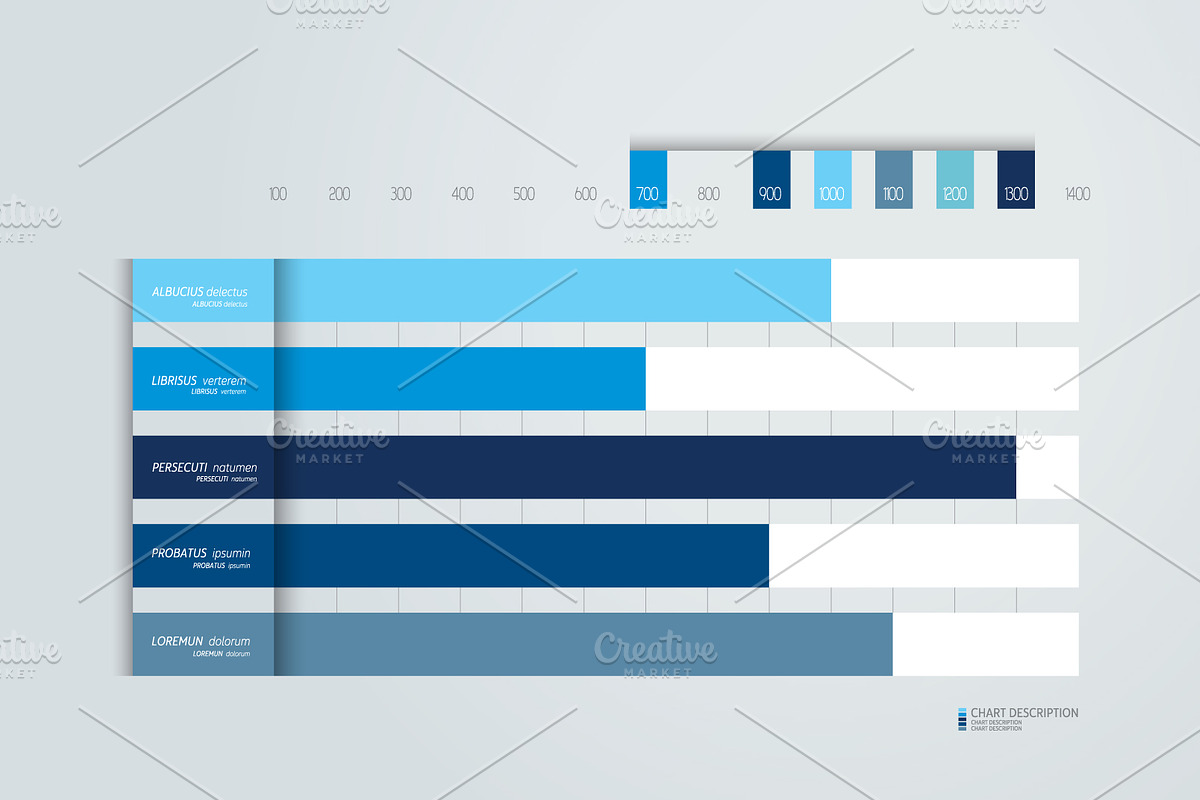 Flat chart, graph, scheme in Illustrations - product preview 8