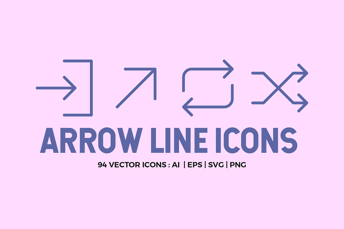 Arrow Line Icons Pack in Simple Line Icons - product preview 8