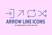 Arrow Line Icons Pack