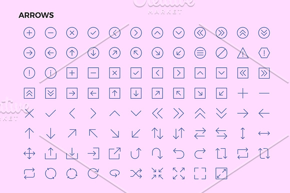 Arrow Line Icons Pack in Simple Line Icons - product preview 4