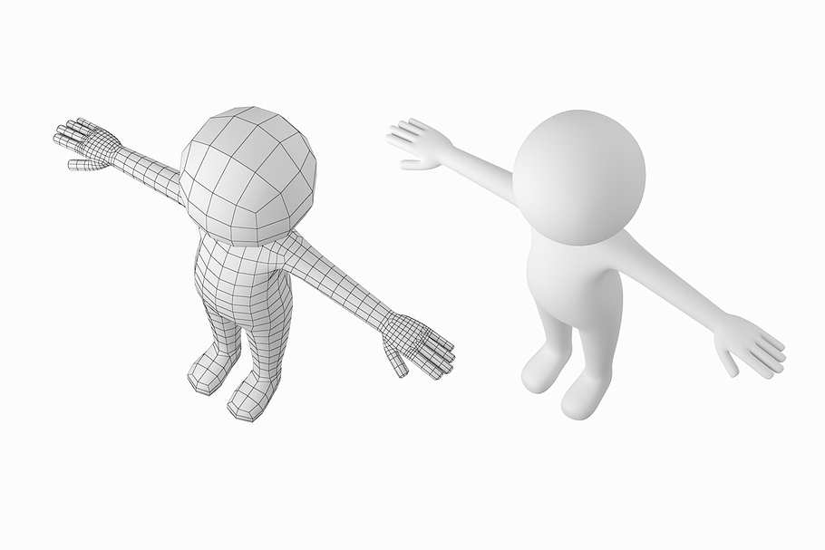 Stylized Stickman in T-Pose in Fantasy - product preview 2