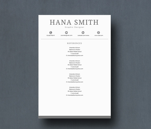 Creative and Modern Resume in Letter Templates - product preview 5