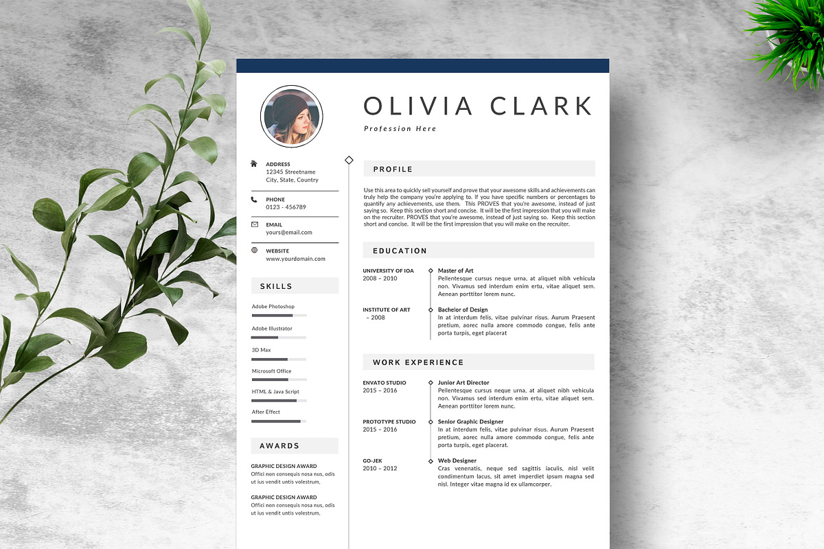(Updated) Clean Resume Template/ CV in Resume Templates - product preview 8
