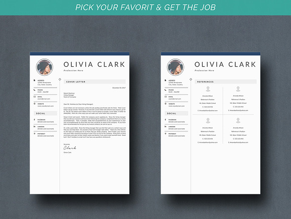 (Updated) Clean Resume Template/ CV in Resume Templates - product preview 4