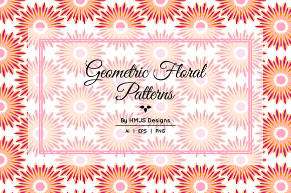Geometric Floral Patterns in Patterns - product preview 1