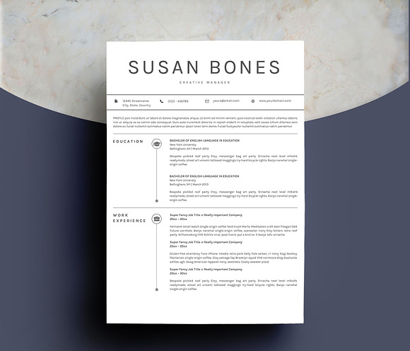 Creative Clean Resume Template in Resume Templates - product preview 1