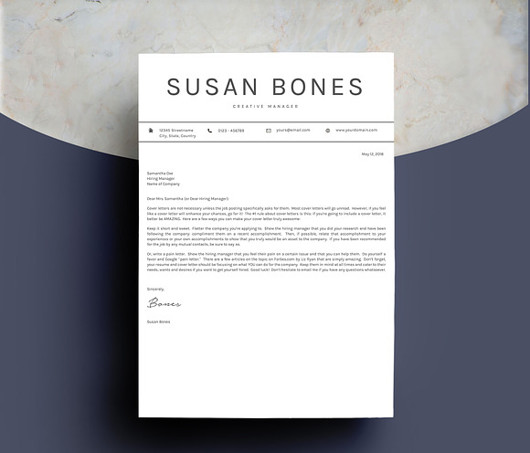 Creative Clean Resume Template in Resume Templates - product preview 4