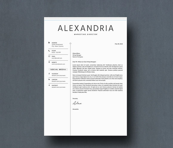 Resume Template | Creative CV in Resume Templates - product preview 4