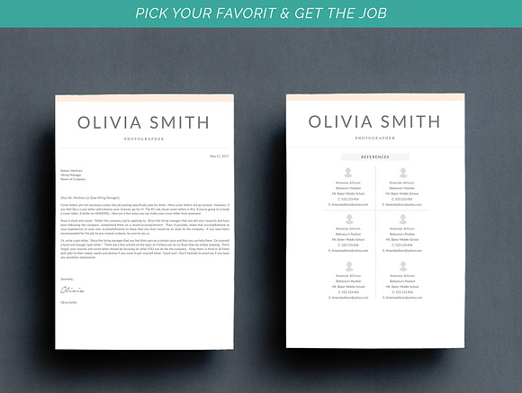 Resume Template 4 Pages in Resume Templates - product preview 6
