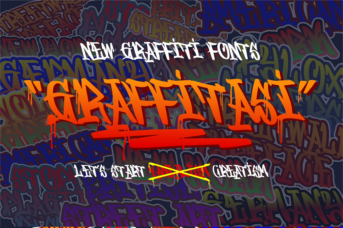 GRAFFITASI in Blackletter Fonts - product preview 8