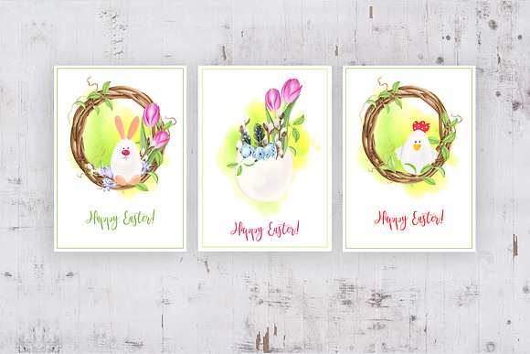 Easter cards. in Card Templates - product preview 1