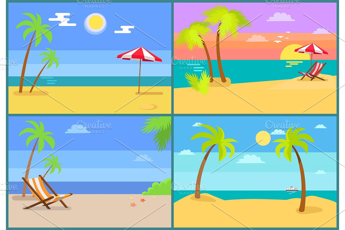 Beach and Seascapes Collection in Illustrations - product preview 8