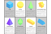 Cube Sphere Cone Cuboid Tetrahedron