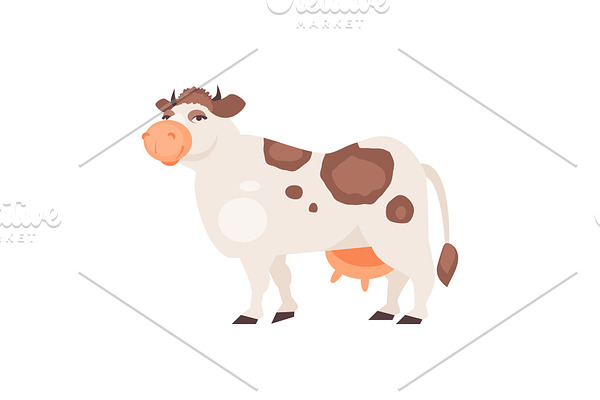 Cartoon cow vector