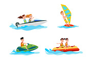 Sea Water Activities of Summer