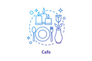 Cafe or restaurant concept icon
