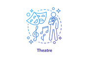 Theater concept icon