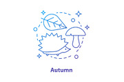 Autumn nature concept icon