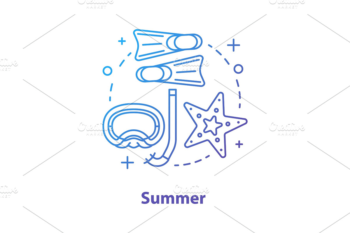 Summer rest concept icon in Illustrations - product preview 8