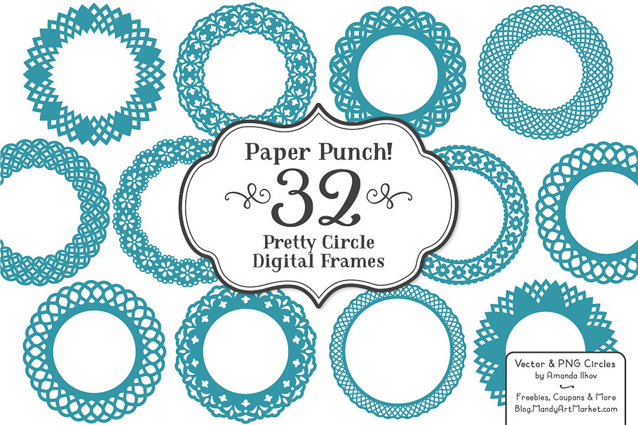 Vintage Lace Frames in Illustrations - product preview 8