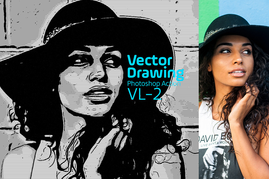 Vector Drawing Photoshop Action in Add-Ons - product preview 8