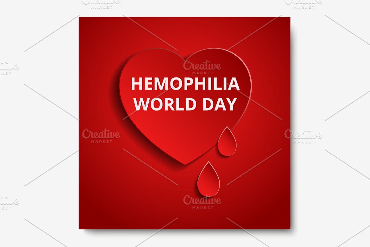 World Hemophilia Day card in Illustrations - product preview 8