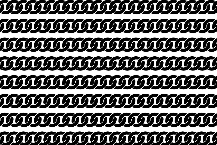 Black and white brutal chain pattern