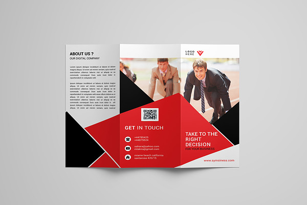 Corporate Trifold Business Brochure 