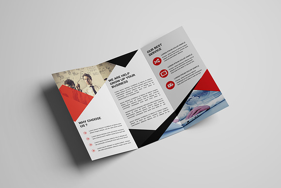 Corporate Trifold Business Brochure  in Brochure Templates - product preview 4