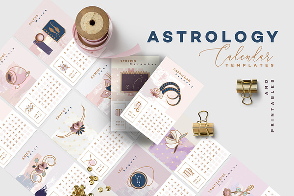 Astrology Calendar Templates