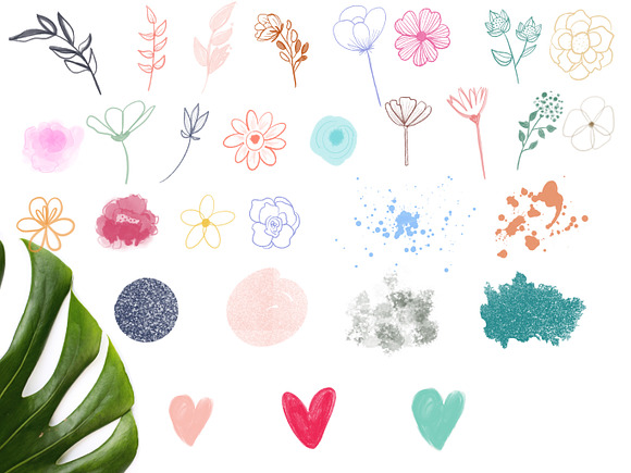 Botanica Watercolour Stamp Brushes in Photoshop Brushes - product preview 7